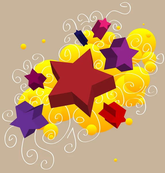 Estrellas que caen — Vector de stock