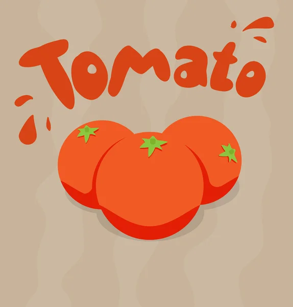 Vektor tomater. — Stock vektor