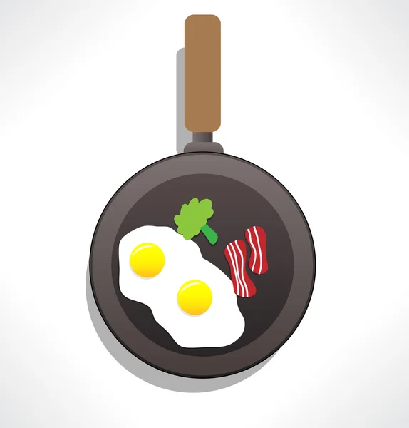 Huevos revueltos — Vector de stock