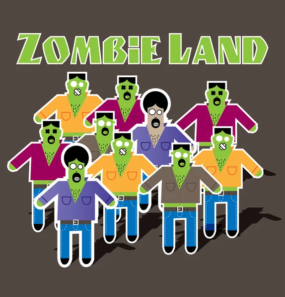 Terre des zombies — Image vectorielle