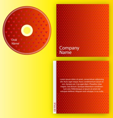 CD kapak tasarımı ile kopya alanı, vektör.