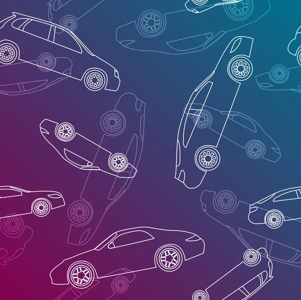 Modèle de voitures — Image vectorielle