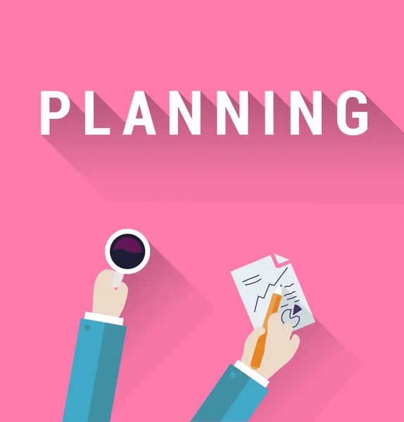 Planification d'entreprise — Image vectorielle