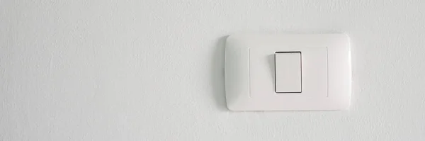 Ηλεκτρονικός Διακόπτης Φωτισμού Φόντο Λευκό Τοίχο Οικιακή Ηλεκτρική Ενέργεια — Φωτογραφία Αρχείου