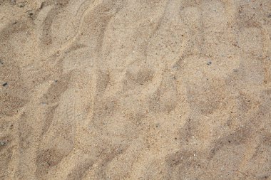 İnşaat kumları, ajansta harç karıştırmaya hazır.