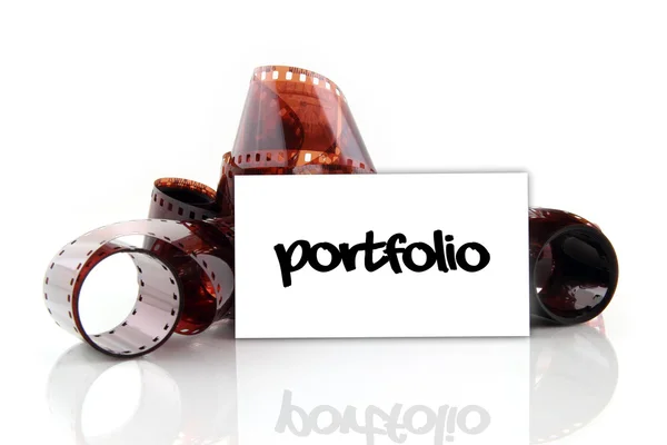 Portfolio - biglietto da visita per fotografo — Foto Stock