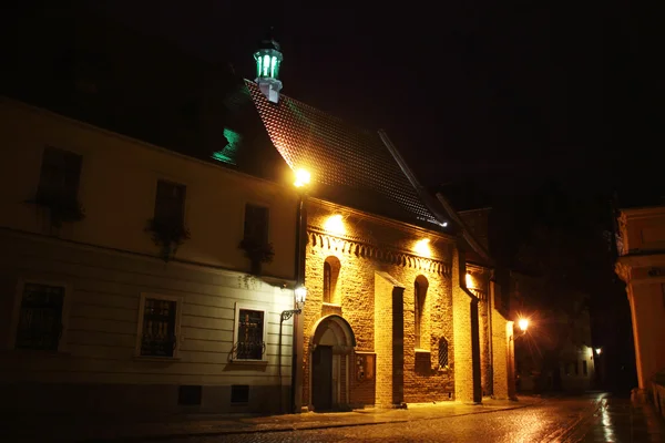 Ostrow tumski at night, Wroclaw, Poland — Stock Photo, Image