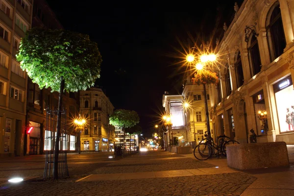 Breslau bei Nacht, Polen — Stockfoto