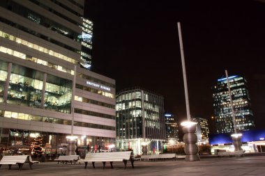 ofis binaları geceleri, Hollanda Amsterdam