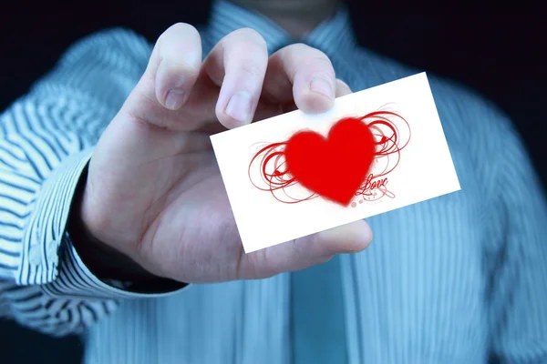 Hjärta, kärlek - Alla hjärtans dag present — Stockfoto
