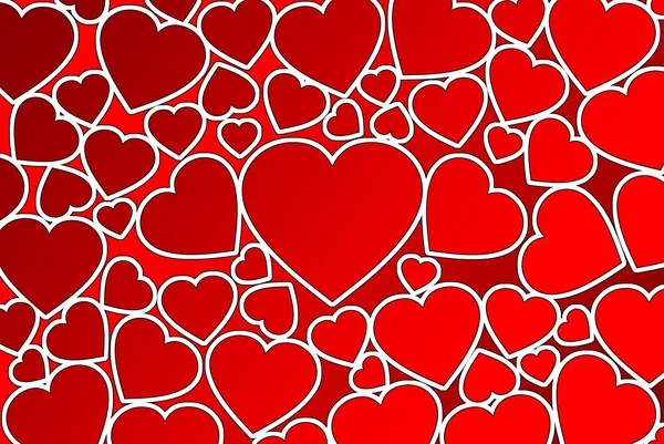 Fondo del día de San Valentín con corazones — Foto de Stock