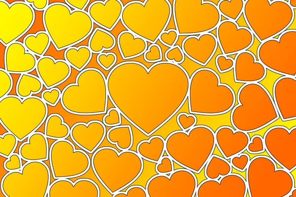 Valentine's day background with hearts — Stock Photo, Image