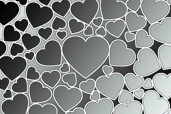 Alla hjärtans dag bakgrund med hjärtan — Stockfoto