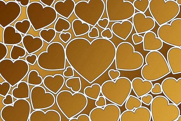 Valentine's day background with hearts — Stock Photo, Image