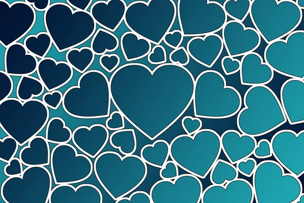 Valentine's day background with hearts — Stock Photo, Image