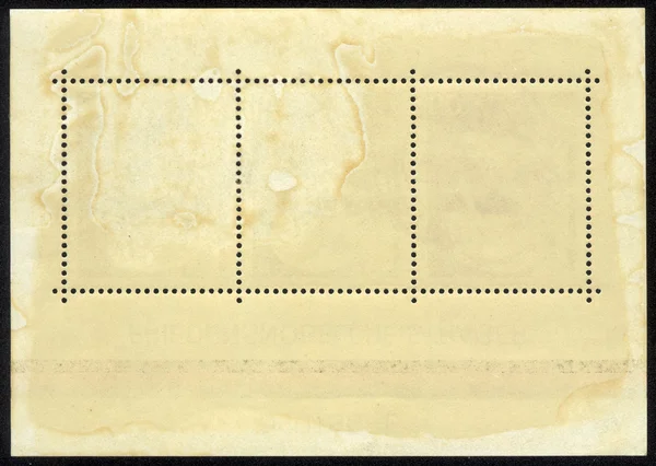 Viejo sello postal en blanco —  Fotos de Stock
