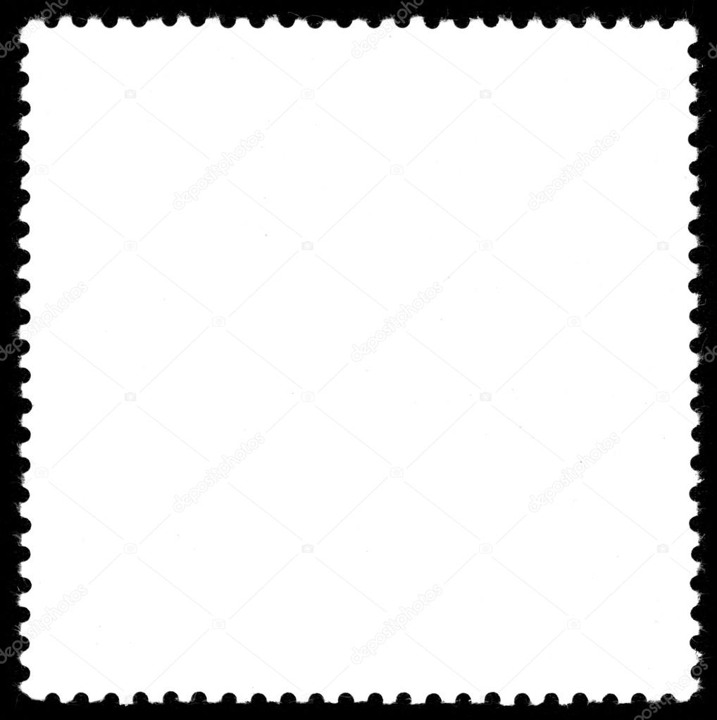 blank postage stamp