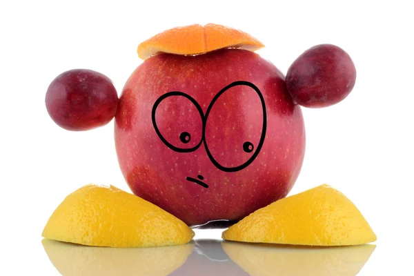 Diet helper. Funny fruit. — Stock Photo, Image