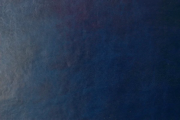 Blue dark leather background or texture — Stock Photo, Image