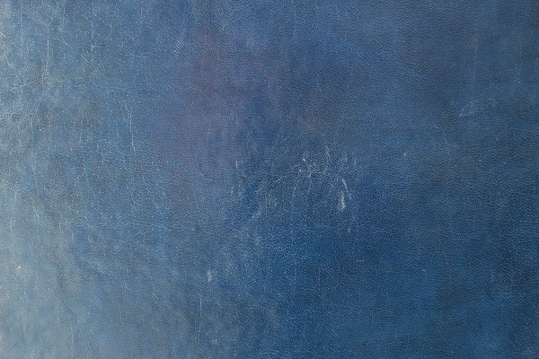 Blue dark leather background or texture — Stock Photo, Image
