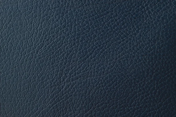 Textura de couro azul escuro ou fundo — Fotografia de Stock
