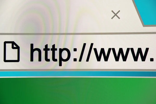 Http www browser bar, internet-adress — Stockfoto