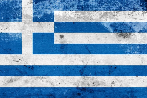 ग्रीस का ग्रंज फ्लैग — स्टॉक फ़ोटो, इमेज