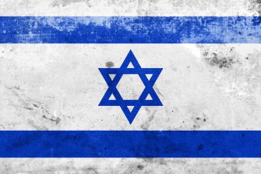 Grunge İsrail bayrağı