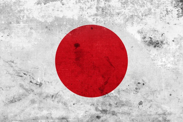 Vlajka Japonsko grunge — Stock fotografie