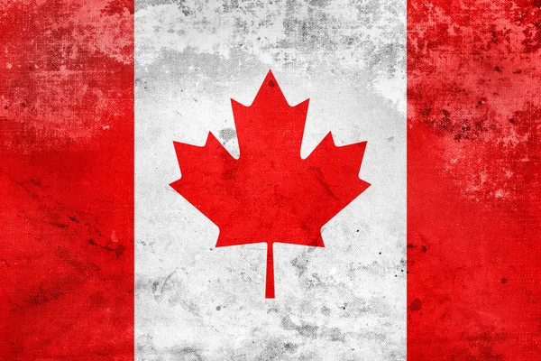 Grunge Bandera de Canadá —  Fotos de Stock