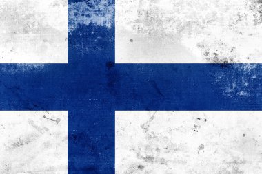 Grunge Finlandiya bayrağı