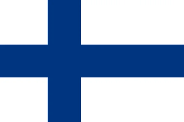 Finnlandflagge — Stockfoto