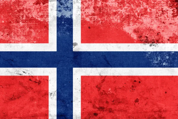Grunge Norvegia bandiera — Foto Stock