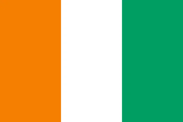 Cote d'ivoire Flag — Stock Photo, Image