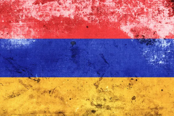 Grunge 亚美尼亚国旗 — 图库照片