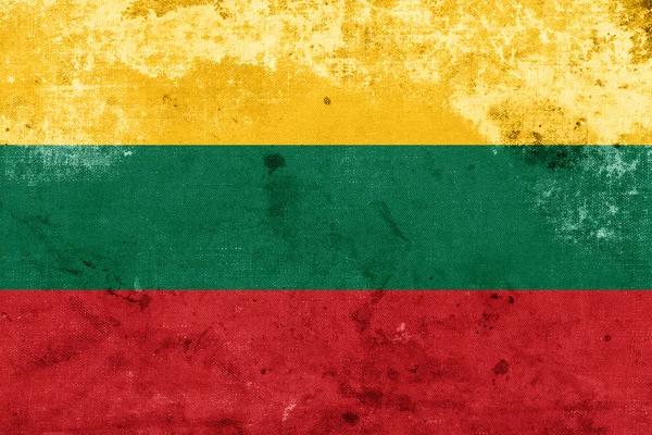 グランジ リトアニアの国旗 — ストック写真
