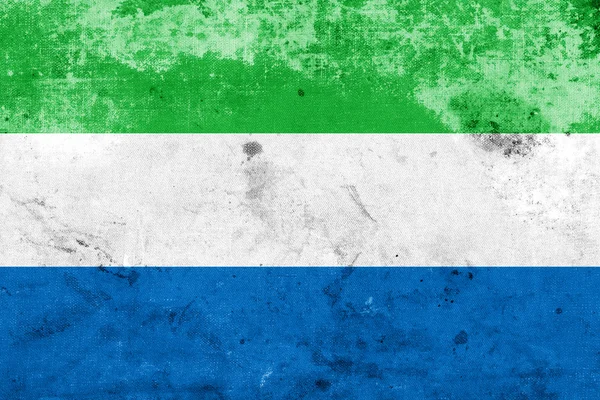 Grunge Sierra Leone Flagge — Stockfoto