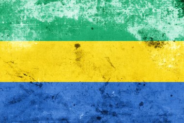 Grunge gabon bayrağı