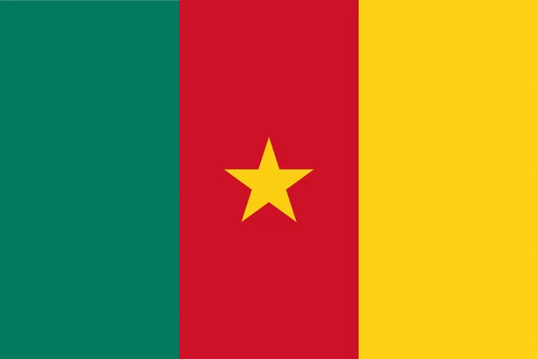 Bandeira dos Camarões — Fotografia de Stock