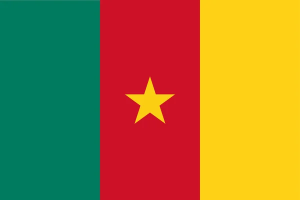 Bandiera del Camerun — Foto Stock