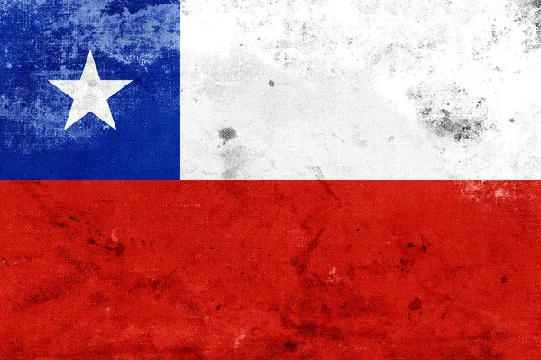 Bandera Grunge Chile —  Fotos de Stock