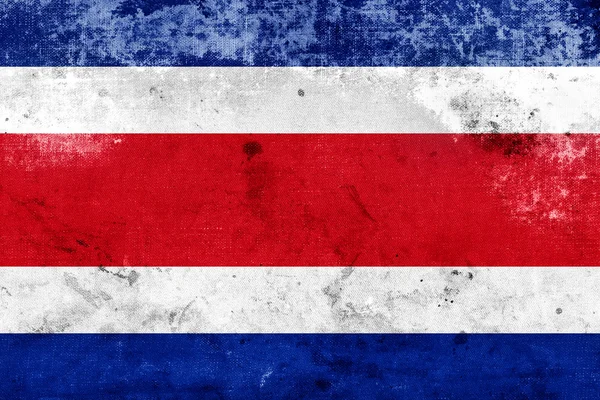 Grunge Costa Rica Flagge — Stockfoto