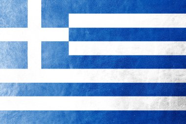 deri dokusu veya arka plan Yunanistan bayrağı