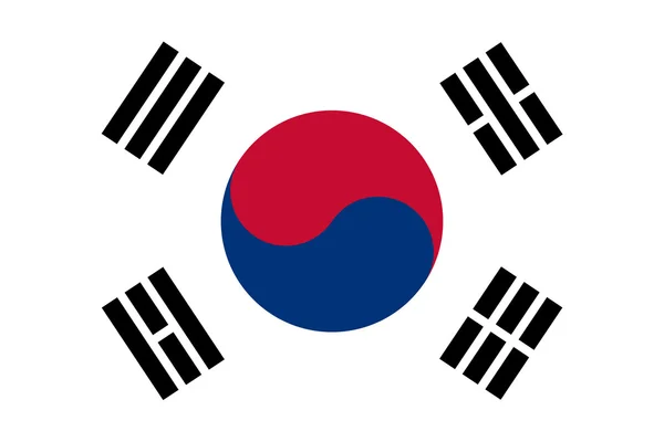 South Korea Flag — Stock Photo, Image