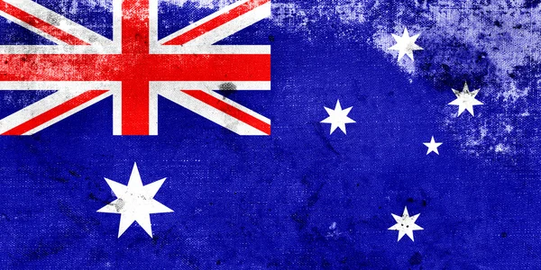 Grunge Bandera de Australia — Foto de Stock