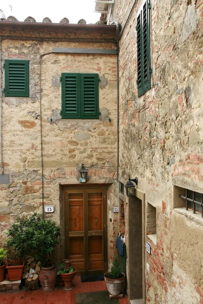 在意大利的老门面 — 图库照片