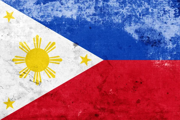 Grunge Bandera de Filipinas — Foto de Stock