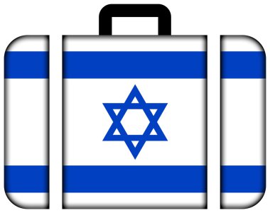 İsrail bayrağı ile bavul