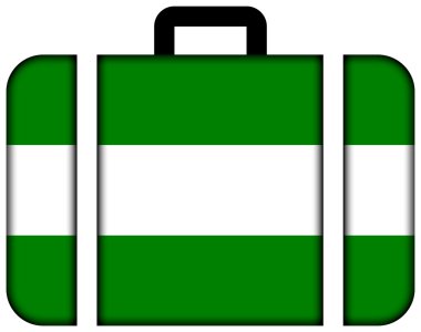 rotterdam şehir bayrağı ile bavul