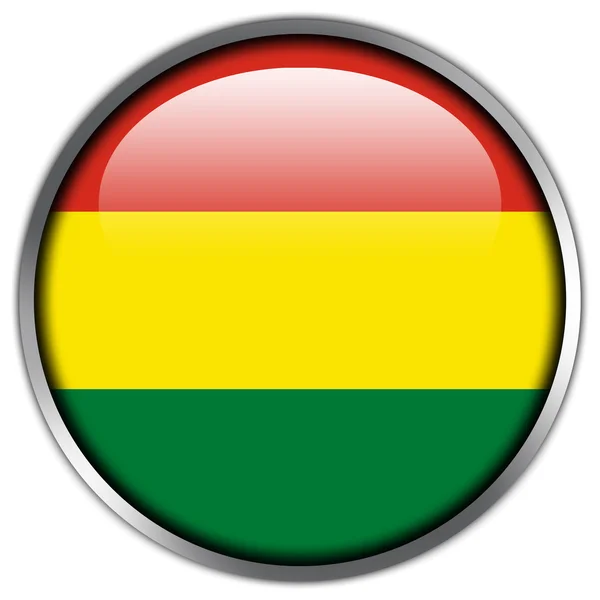 Bolivien Flagge Hochglanz-Knopf — Stockfoto